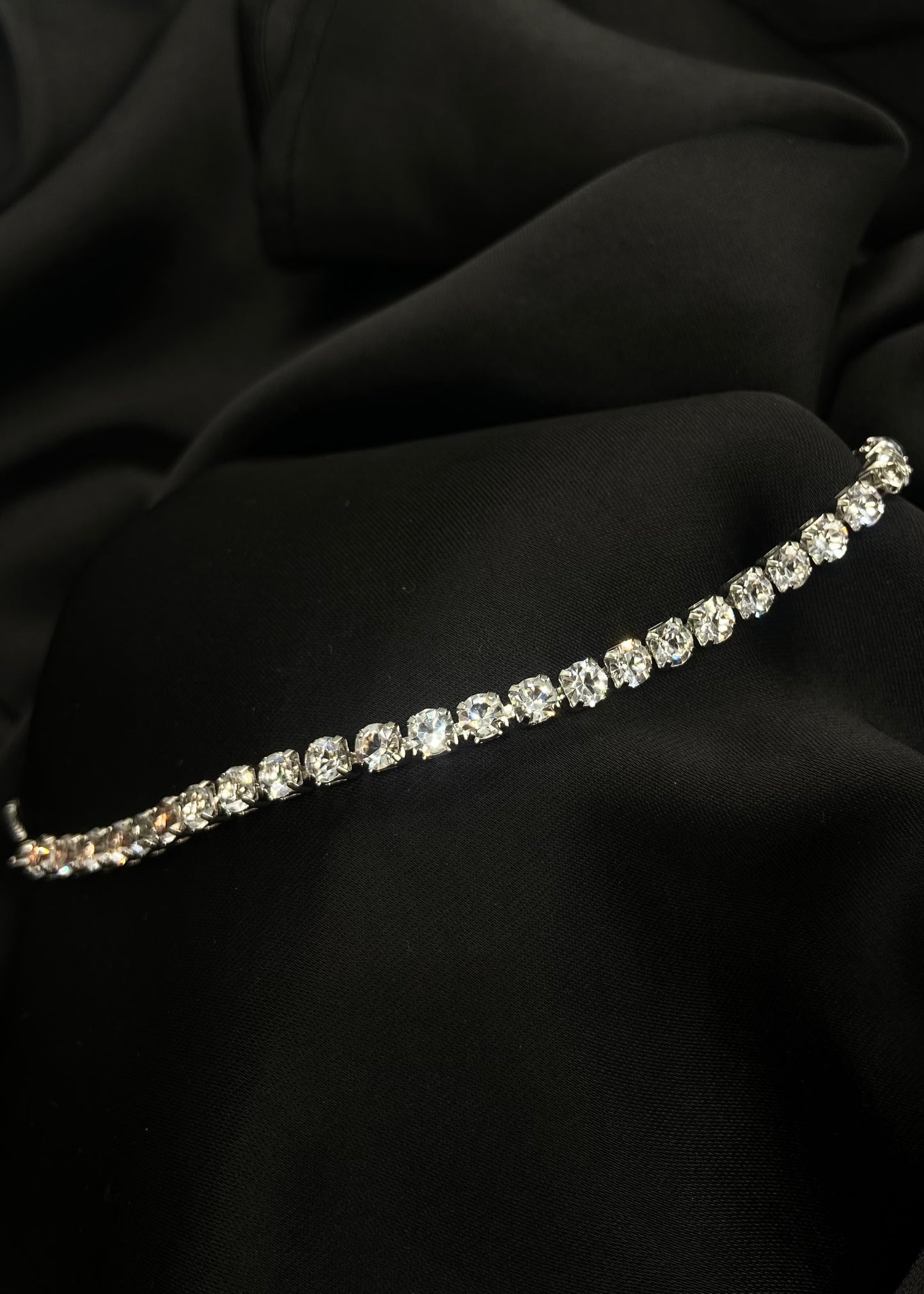 Bracelet Strass Argenté